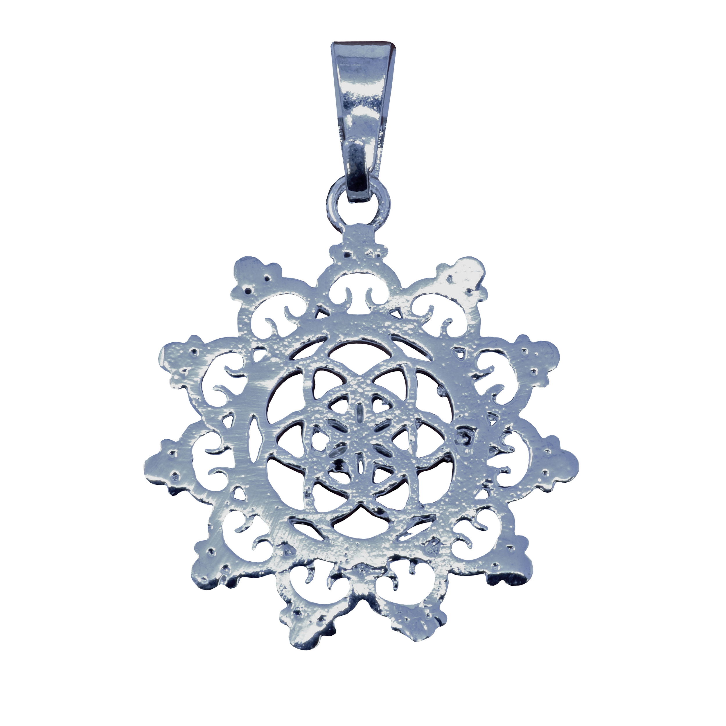 Silver Mandala Pendant