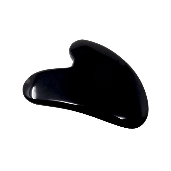 Closeup photo of Obsidian Guasha Tool