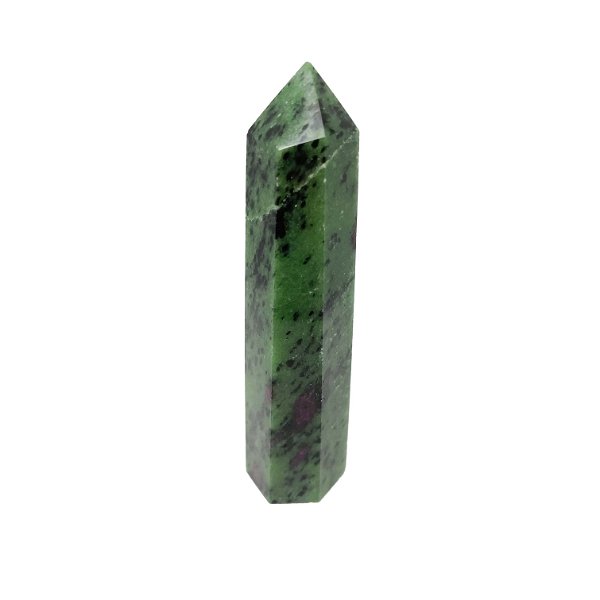 Closeup photo of Ruby Zoisite Point - Cut & Polished