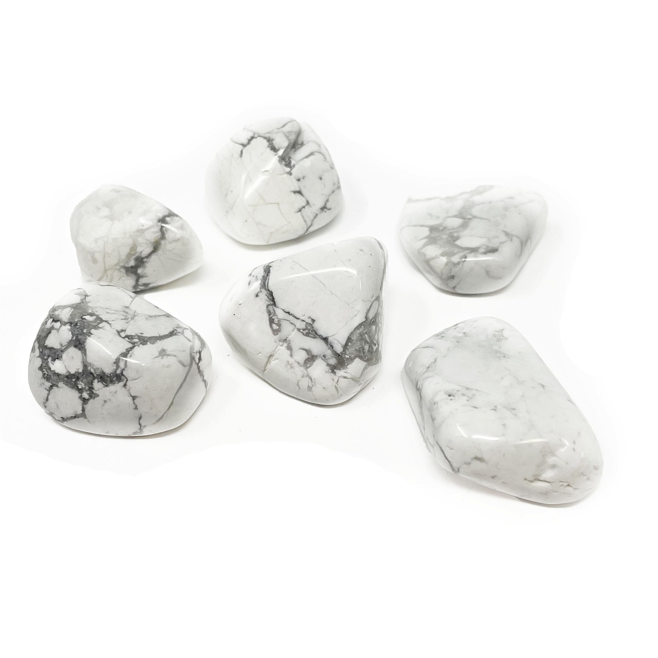 Tumbled White Howlite From Canada (Singles)