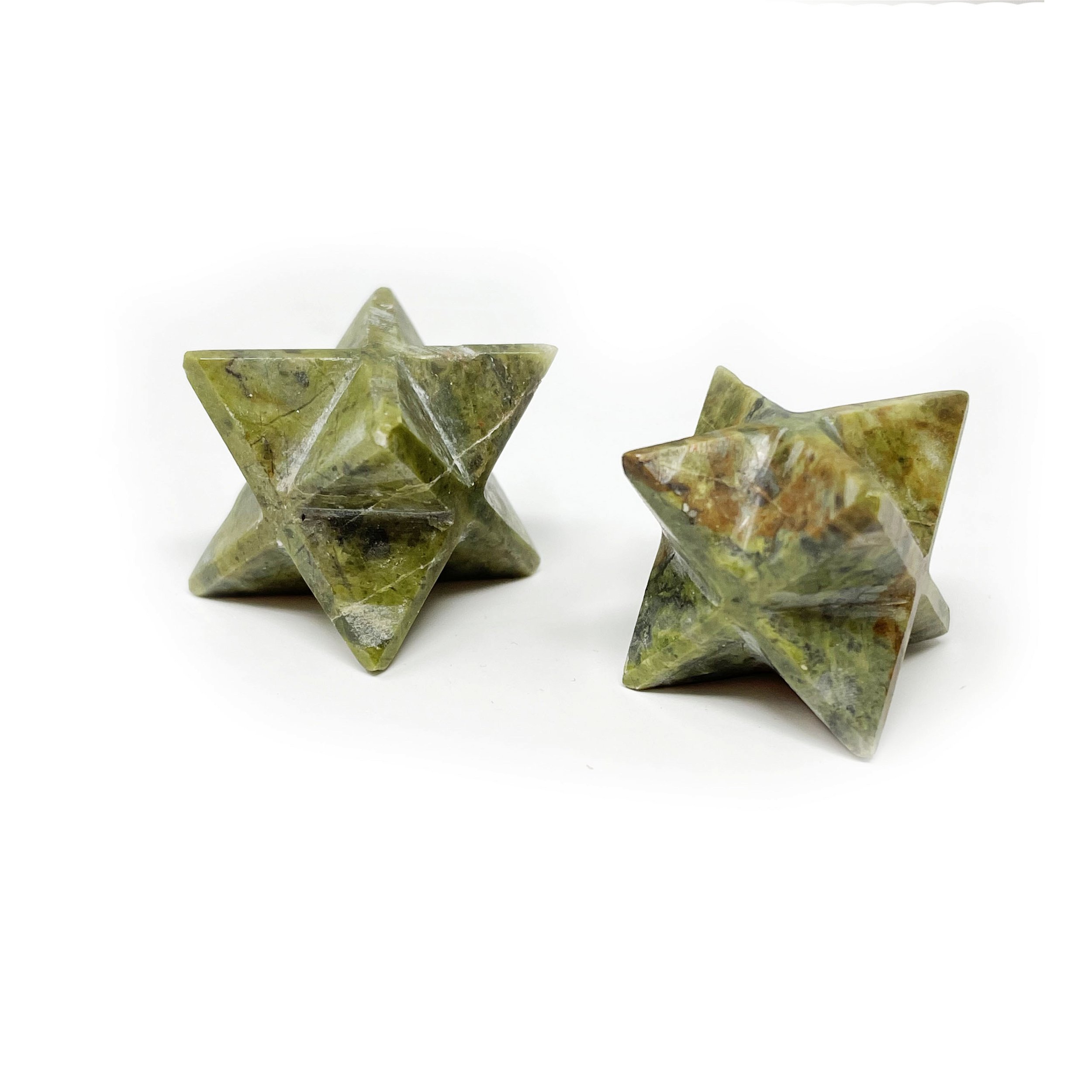 Vesuvianite Merkabah Star From India (Singles) aka. Idocrase - Sacred Geometry
