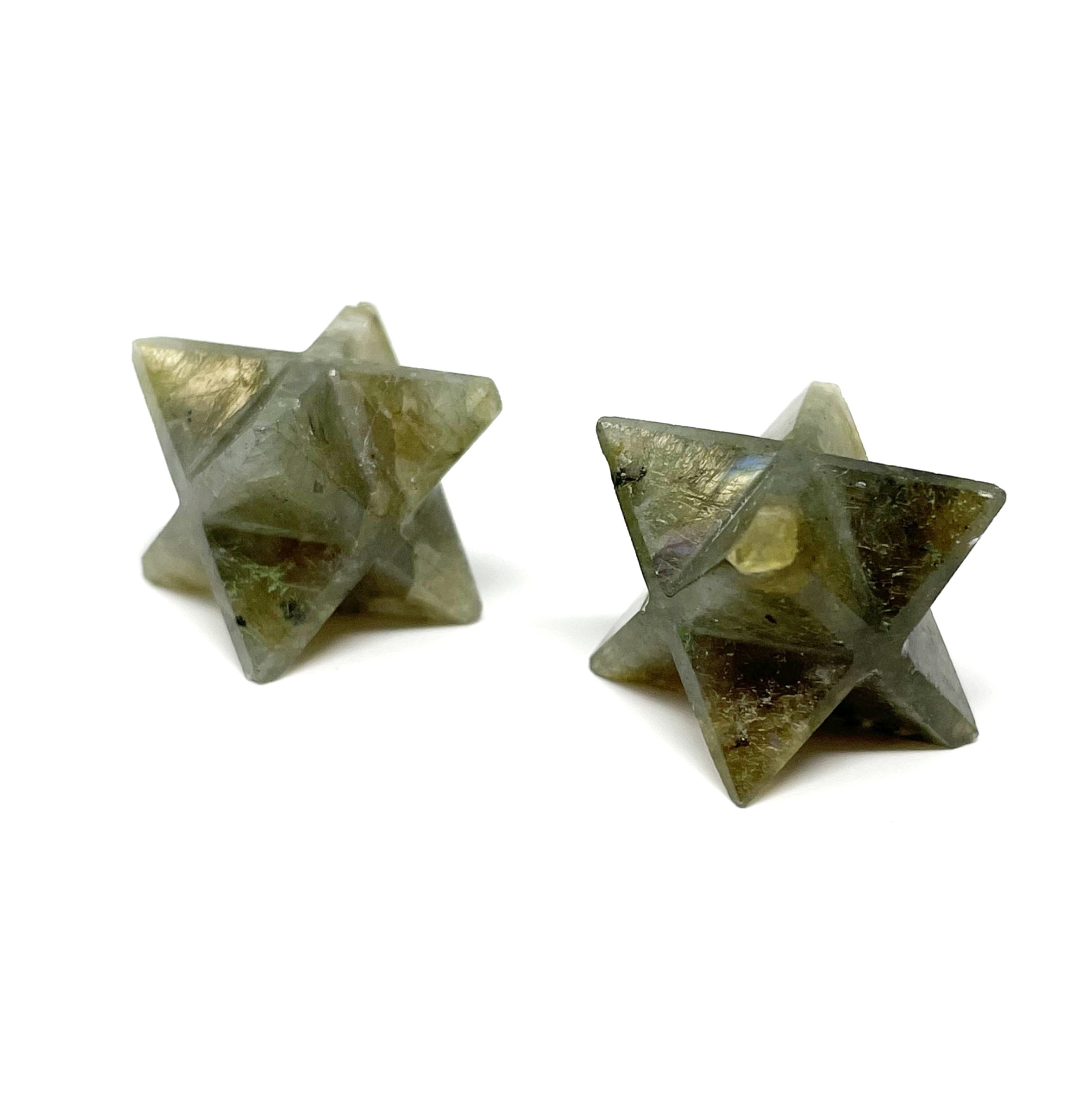 Labradorite Merkabah Star From India (Singles) - Sacred Geometry