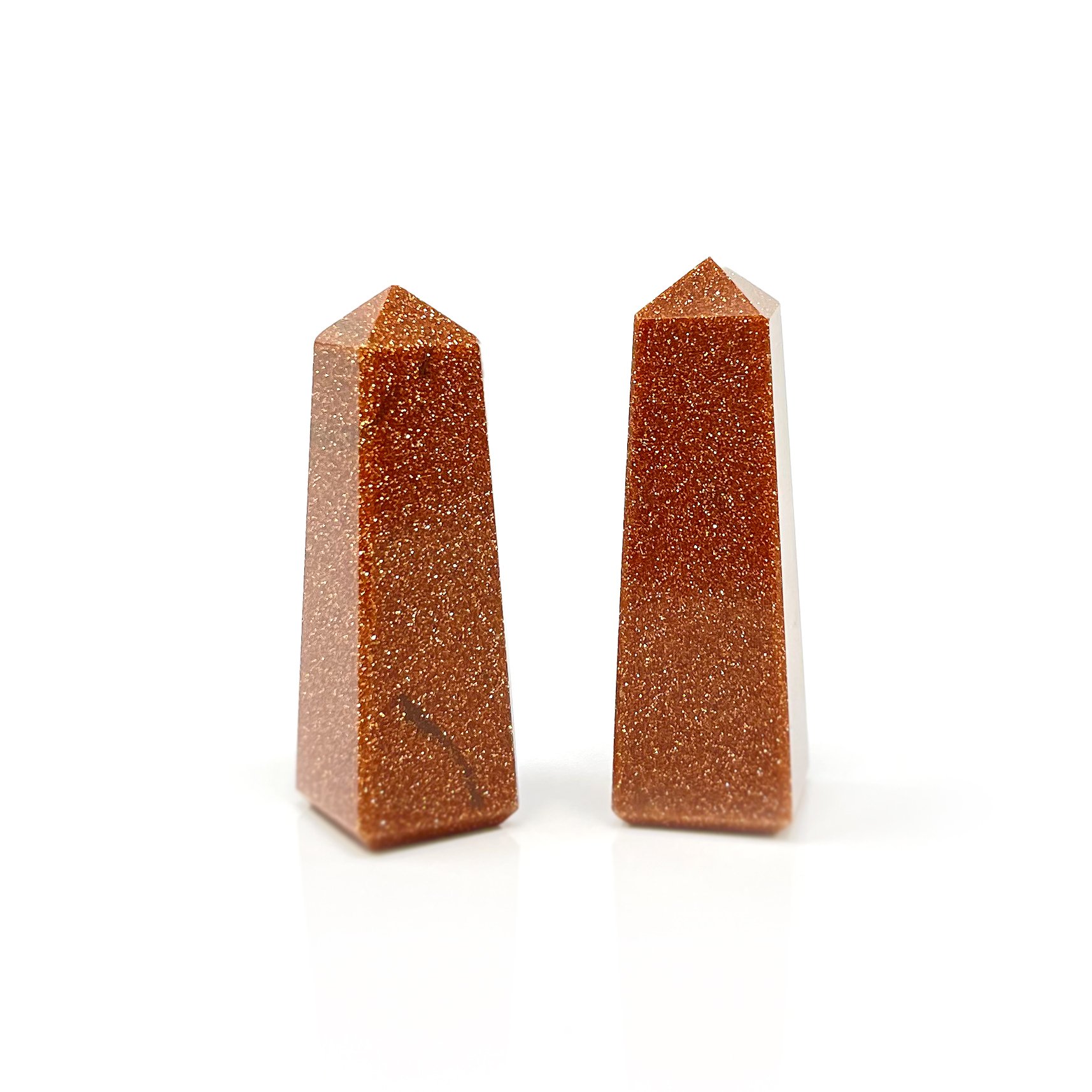 Red Goldstone Obelisk - Mini (Sold in Singles)