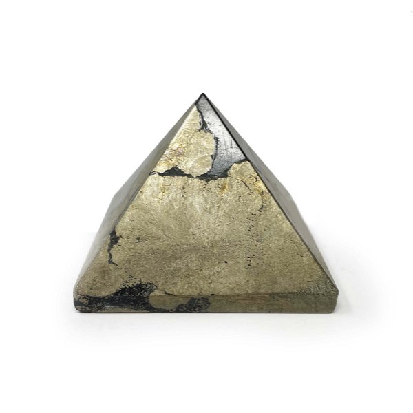 Closeup photo of Pyrite Pyramid From India