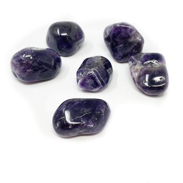 Closeup photo of Tumbled Amethyst From Brazil (Singles)