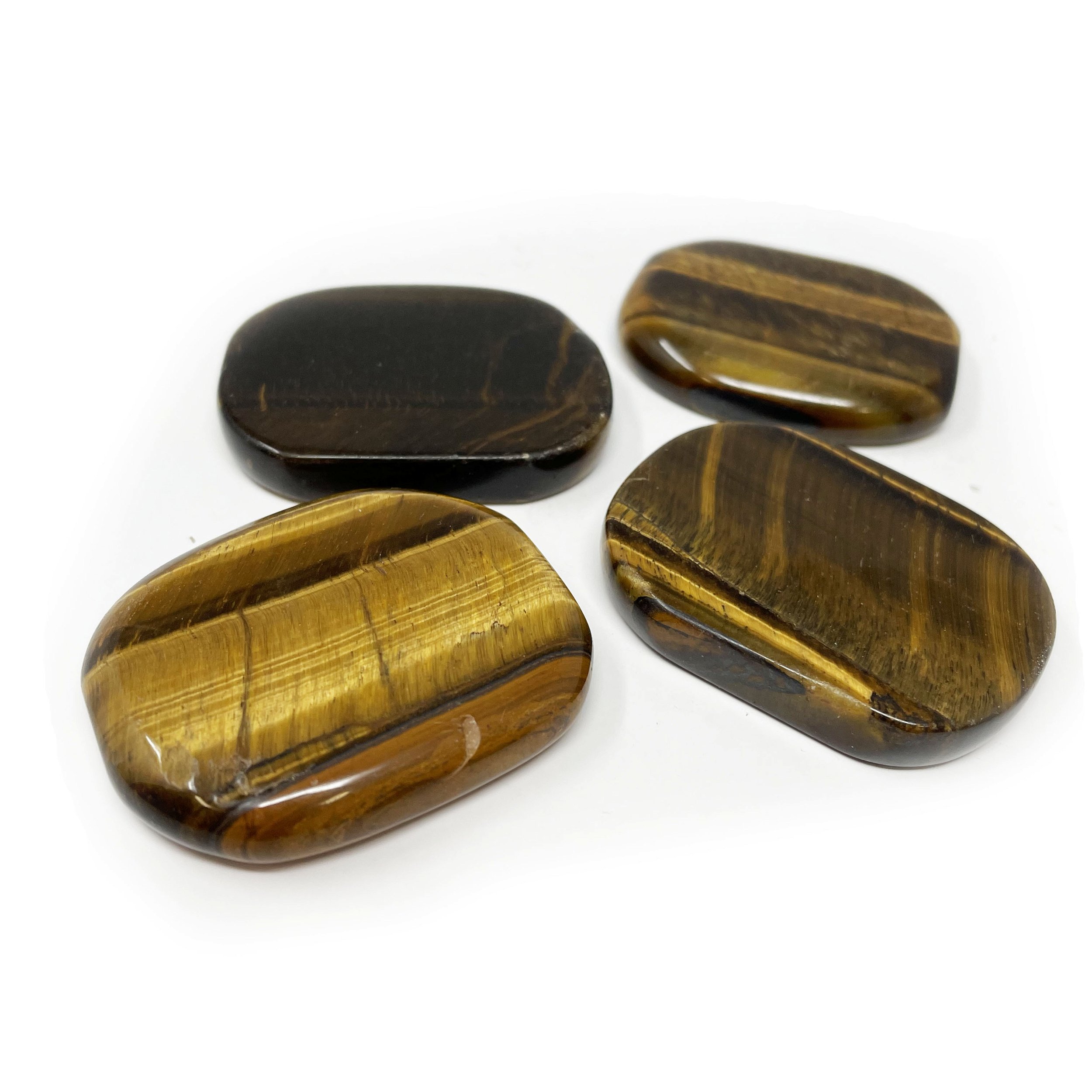 Tigers Eye Flat Stone From Africa (Singles)