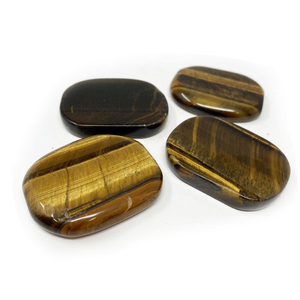 Closeup photo of Tigers Eye Flat Stone From Africa (Singles)