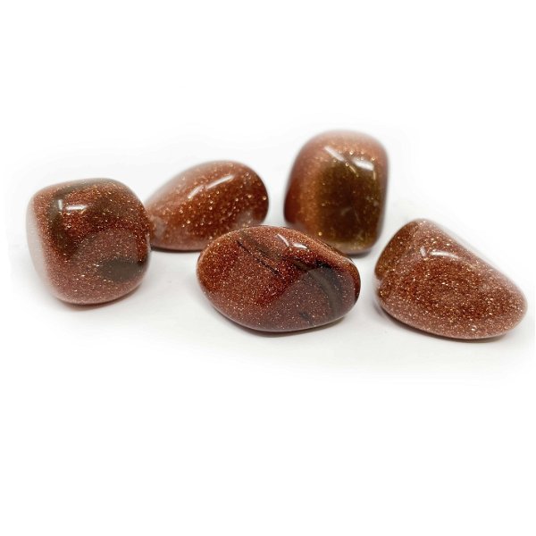 Closeup photo of Tumbled Red Goldstone From China (Singles)