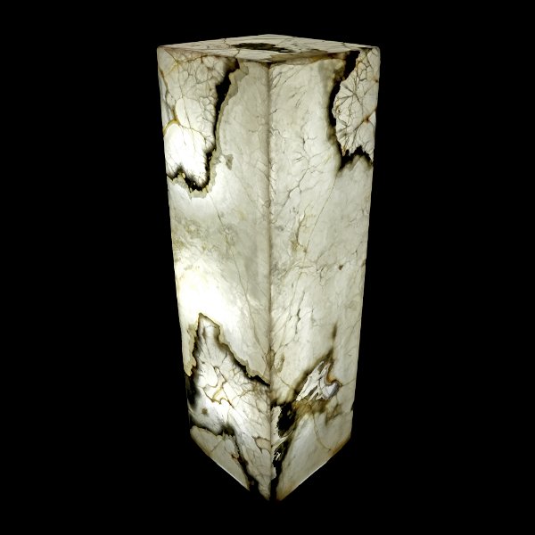 Closeup photo of Onyx Luminary Pedestal - Pearlescent Onyx