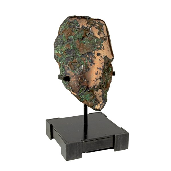 Closeup photo of Michigan Float Copper Nugget On Custom Stand - Square With Corners