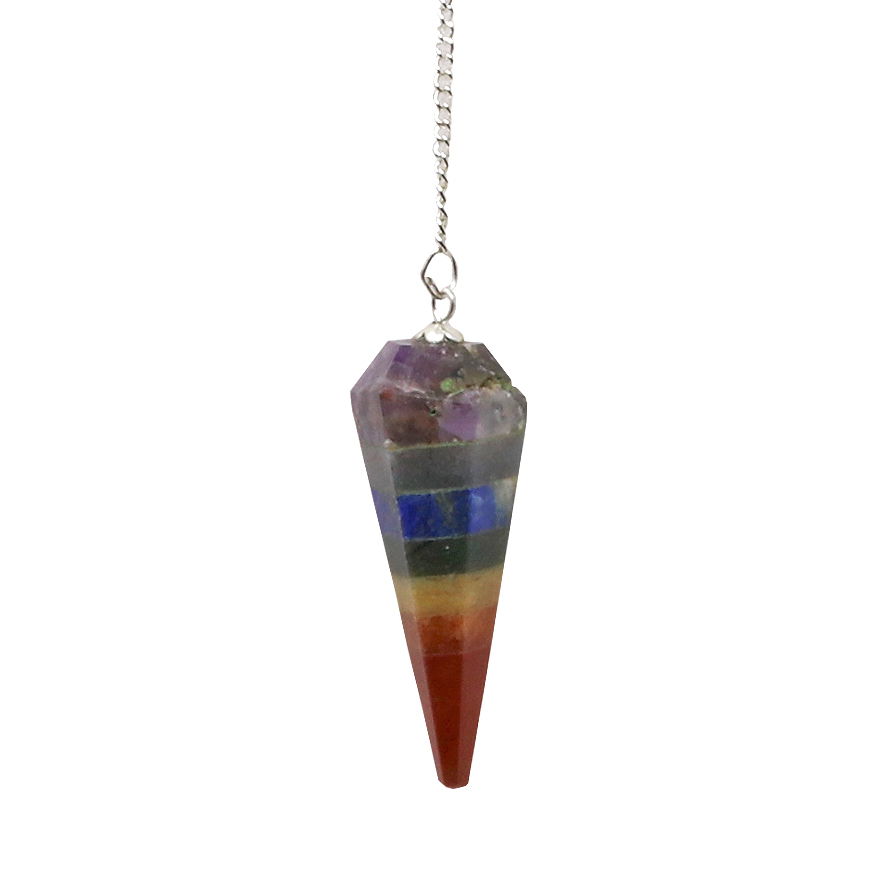 Balance your energy and elevate your intuition with our 7 Chakra Pendulum—a striking tool designed for spiritual seekers and mindful individuals. Crafted from seven natural stones, each corresponding to a chakra point, this pendulum is perfect for meditation, dowsing, and chakra alignment practices. Its elegant design makes it a meaningful accessory and a thoughtful gift for anyone interested in personal growth and holistic wellness. Ideal for beginners and seasoned energy workers alike, the 7 Chakra Pendulum brings harmony, clarity, and a touch of beauty to your daily rituals. 7 Chakra Pendulum