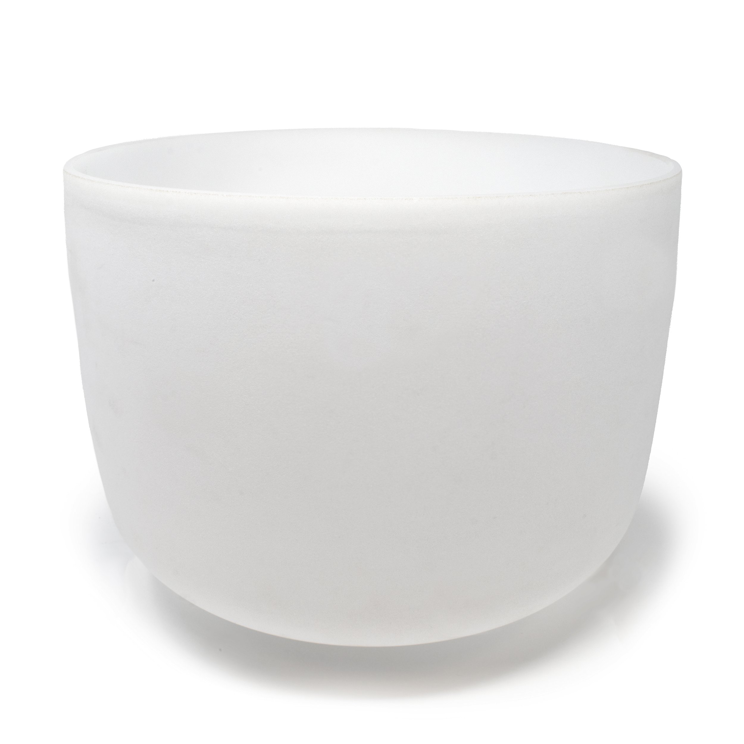 14" Frosted Quartz Singing Bowl G Note
