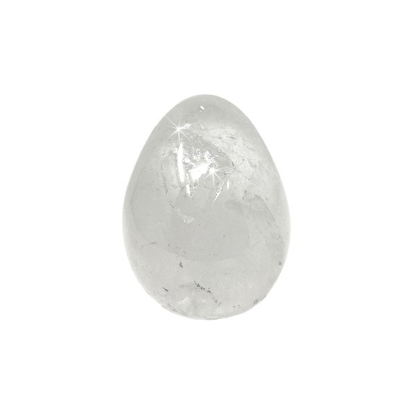 Closeup photo of Clear Quartz Egg From Madagascar