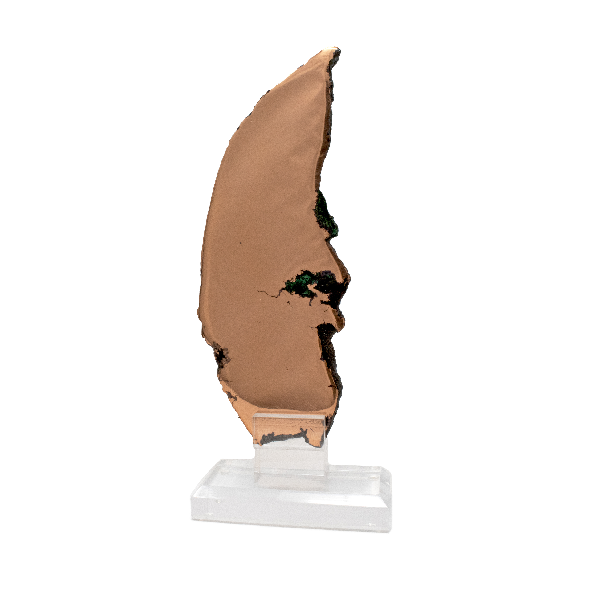 Michigan Vein Copper Slice on Acrylic Screw Stand