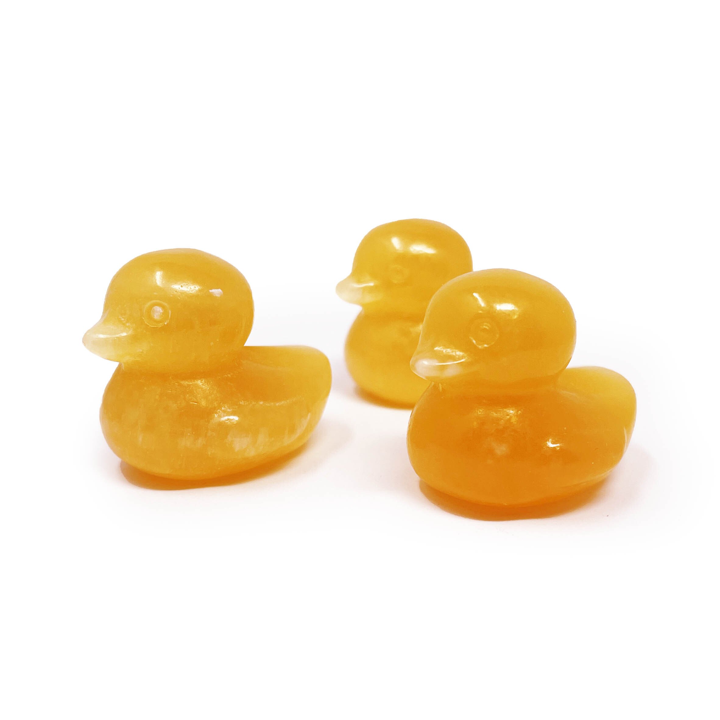 Yellow Calcite Rubber Ducky Carving- Sold in Singles