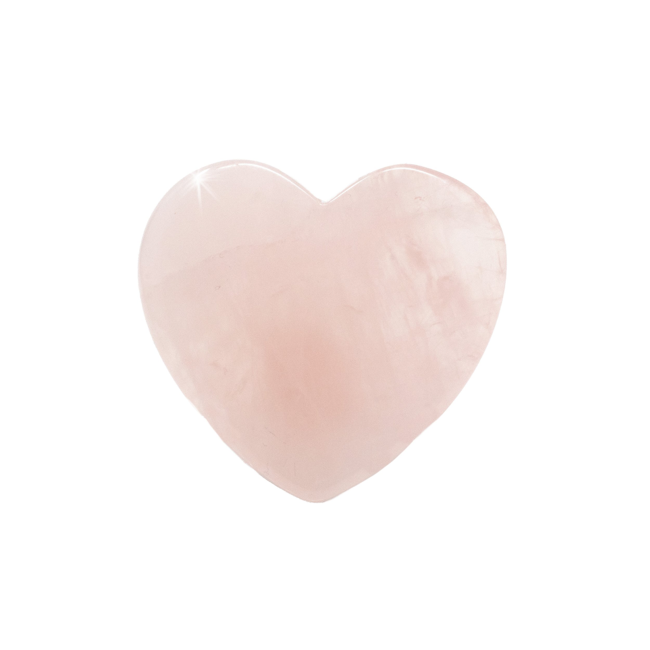 Rose Quartz Guasha Tool - Heart Shape