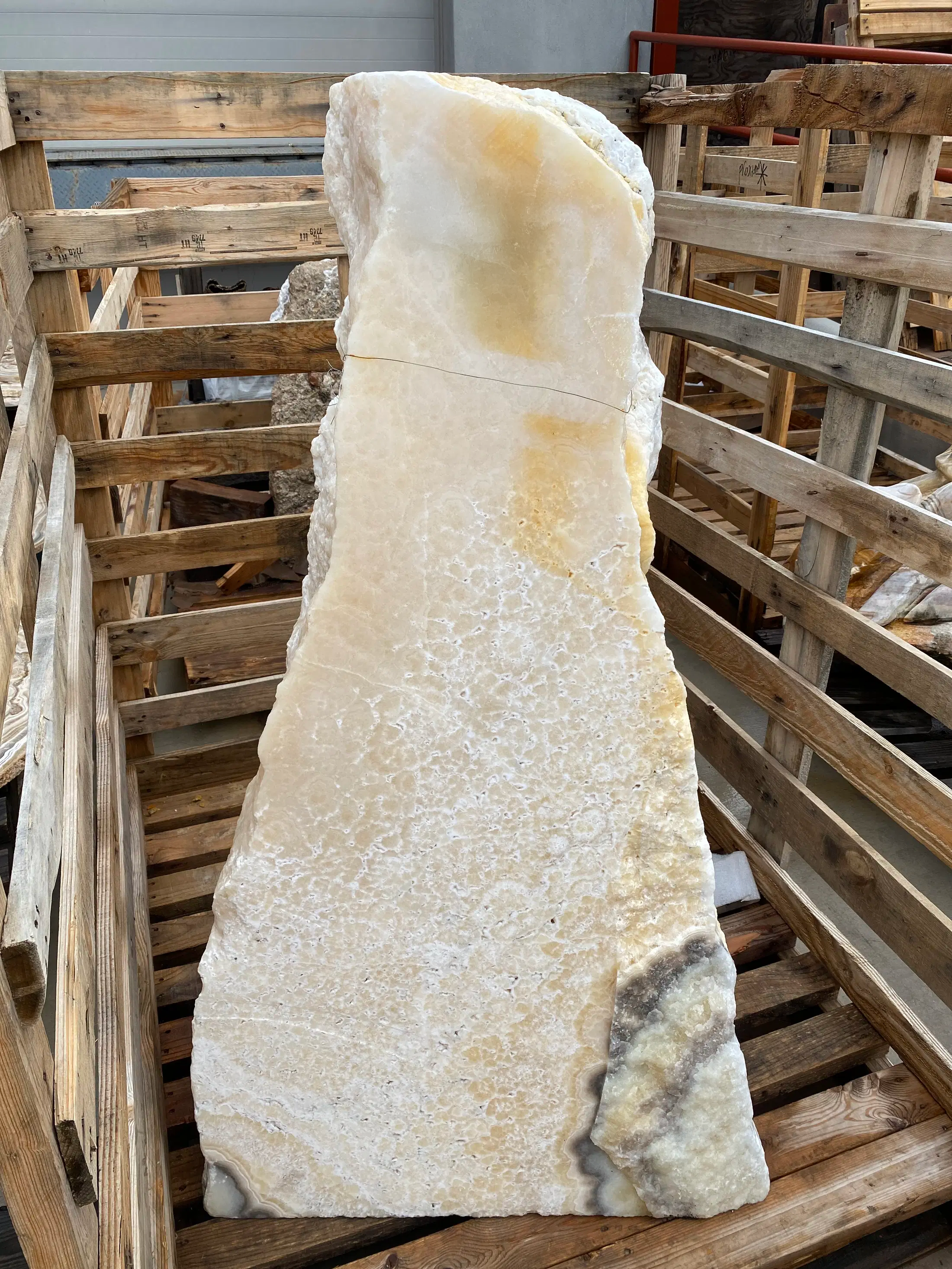 The Nube Onyx Fountain brings a sense of serenity and beauty to any outdoor space. With its elegant design and flowing water, it creates a tranquil ambiance, enhancing the aesthetics of your yard, garden, or patio. Let Rare Earth Gallery’s white-glove service make your fountain dreams come true—simply choose your fountain, tell us where it goes, and we’ll handle the rest, from delivery to installation. IMPORTANT: the purchase price listed is for the FOUNTAIN ONLY and DOES NOT INCLUDE the cost of a basin, pump, parts or installation. Before purchasing a fountain online, we STRONGLY recommend you call us at (480) 575-4360 for a FREE consultation to discuss these additional costs and schedule a pre-site inspection. Also, free shipping does NOT apply to fountains, please call for a quote. Nube Onyx Fountain - Cut Flat