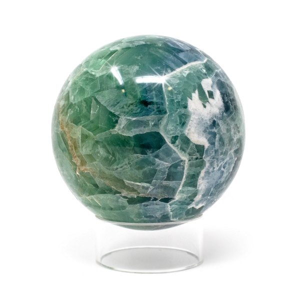 Closeup photo of Green Fluorite Sphere