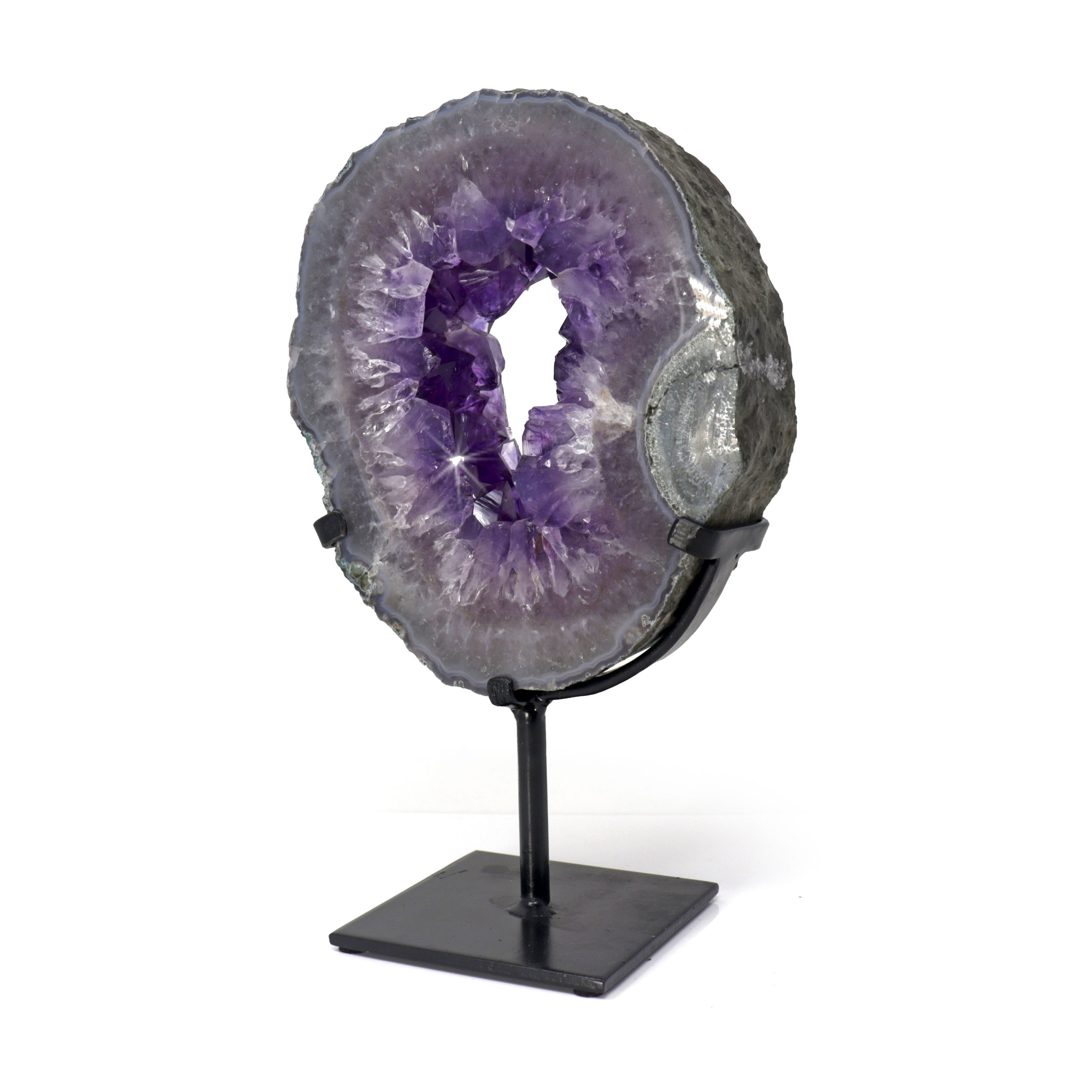 Amethyst geode deals ring