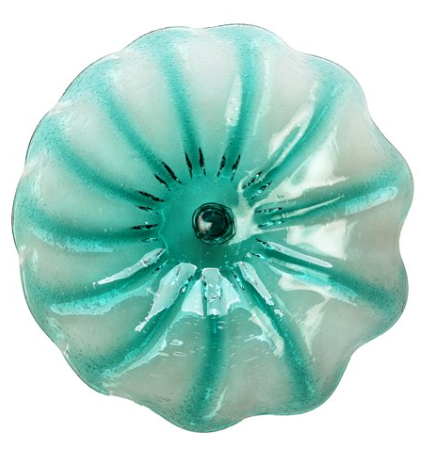 Wall Plate Large - Ocean Green Bubble Starburst