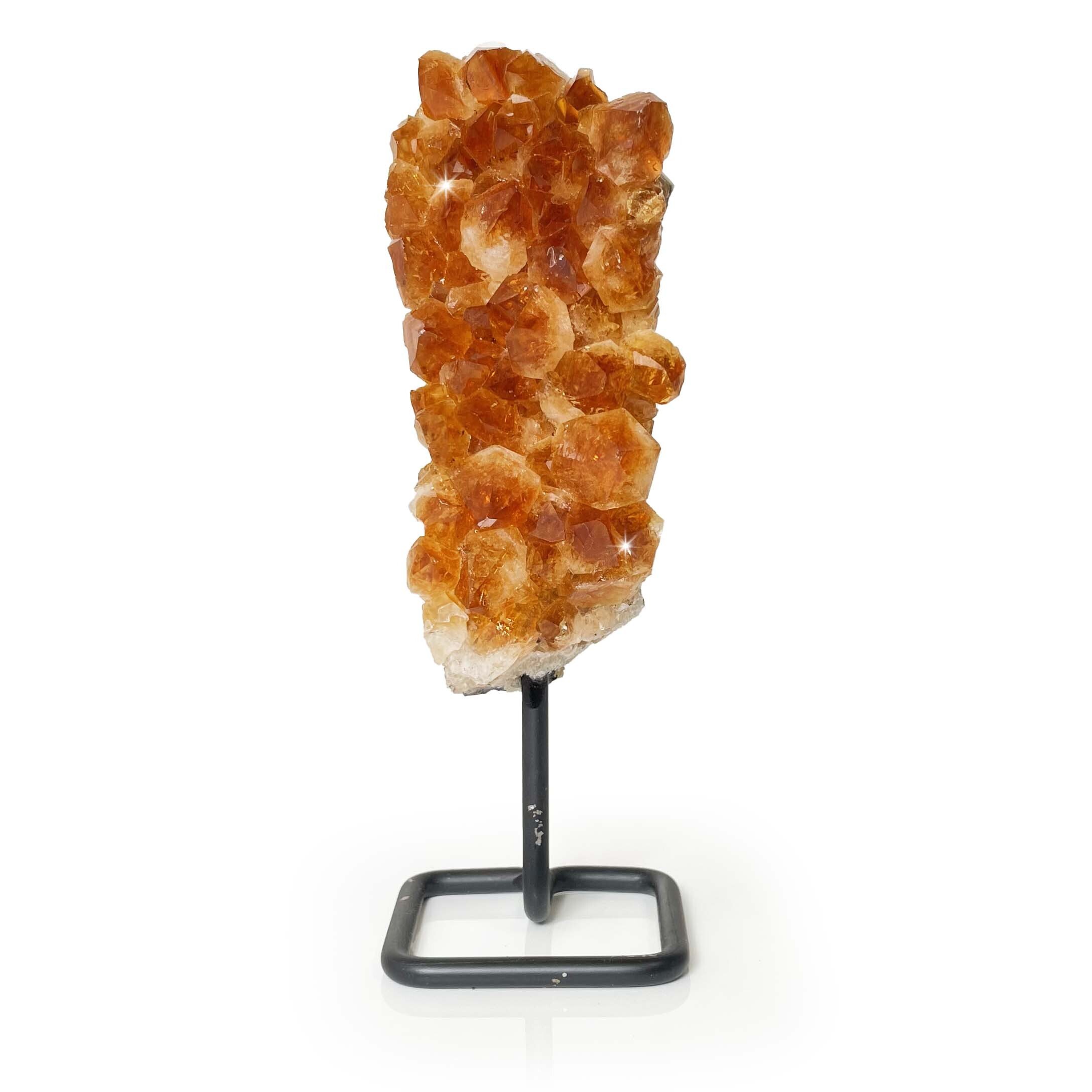 Citrine Crystal Plaque On Post Stand
