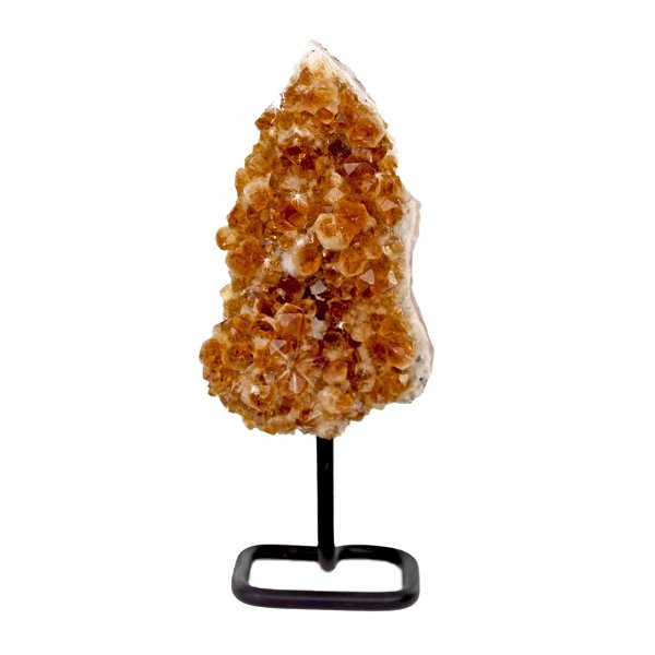 Closeup photo of Citrine Crystal Plaque On Post Stand