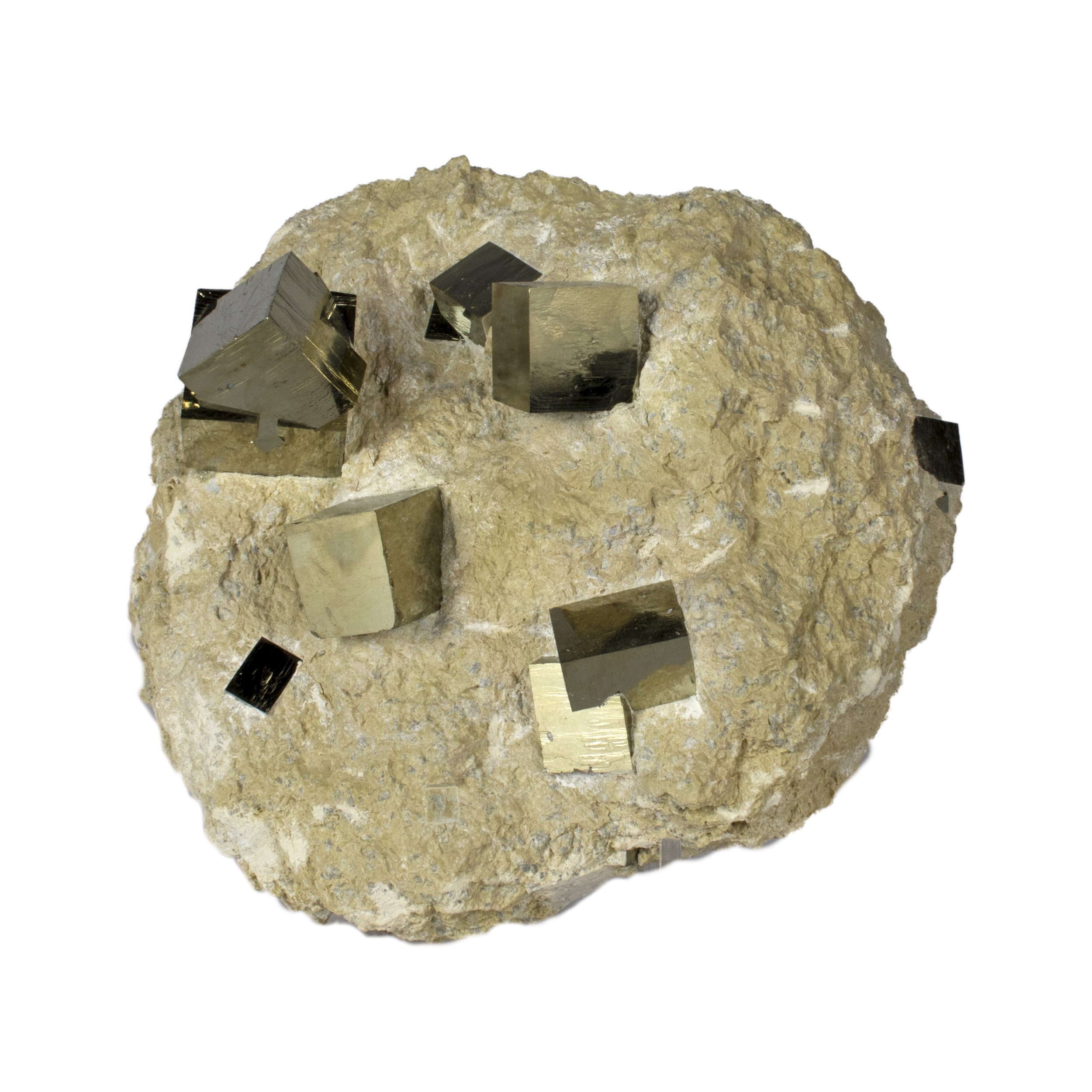 Cubic Pyrite Double Bonded In Matrix