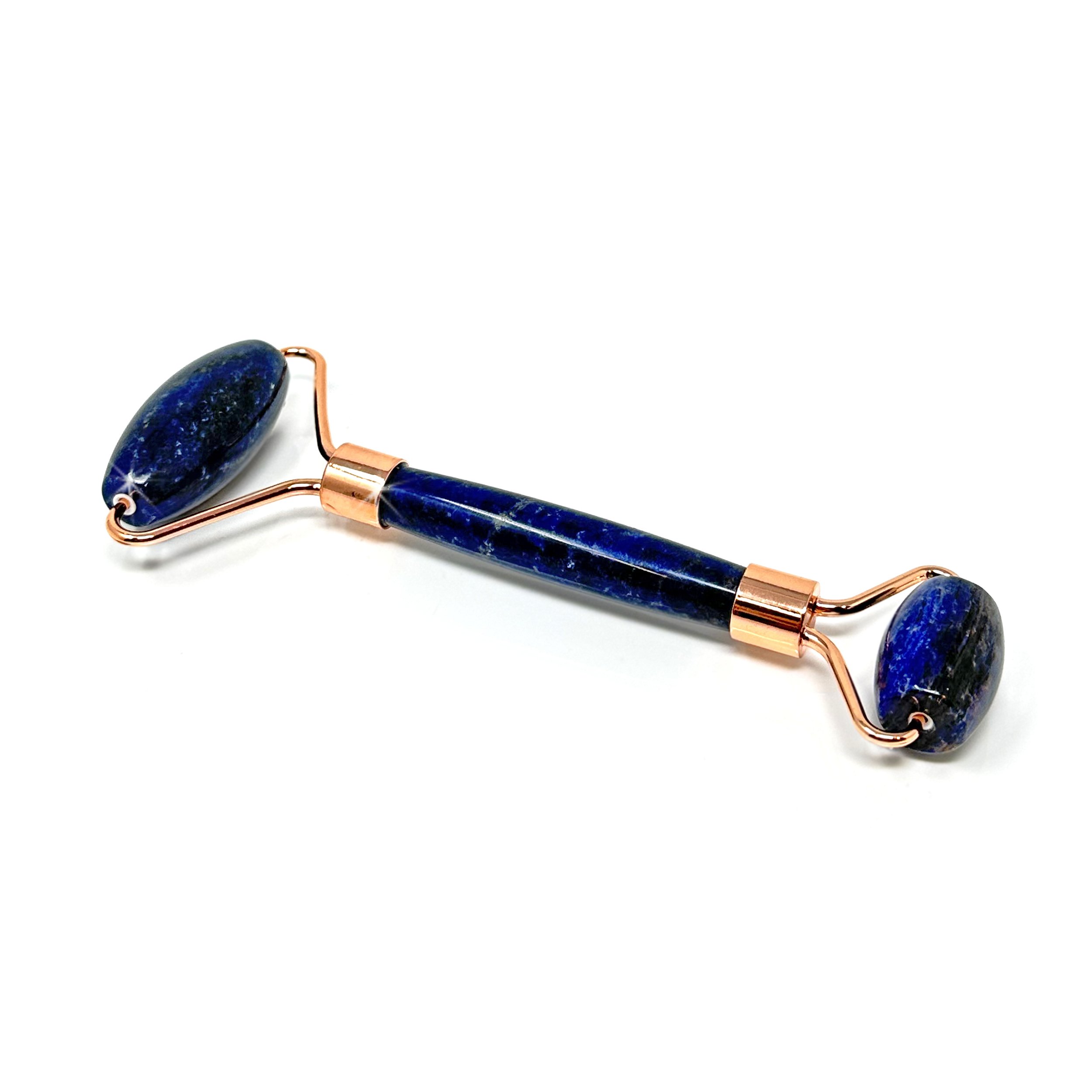 Sodalite Facial Roller with Rose Gold Hardware
