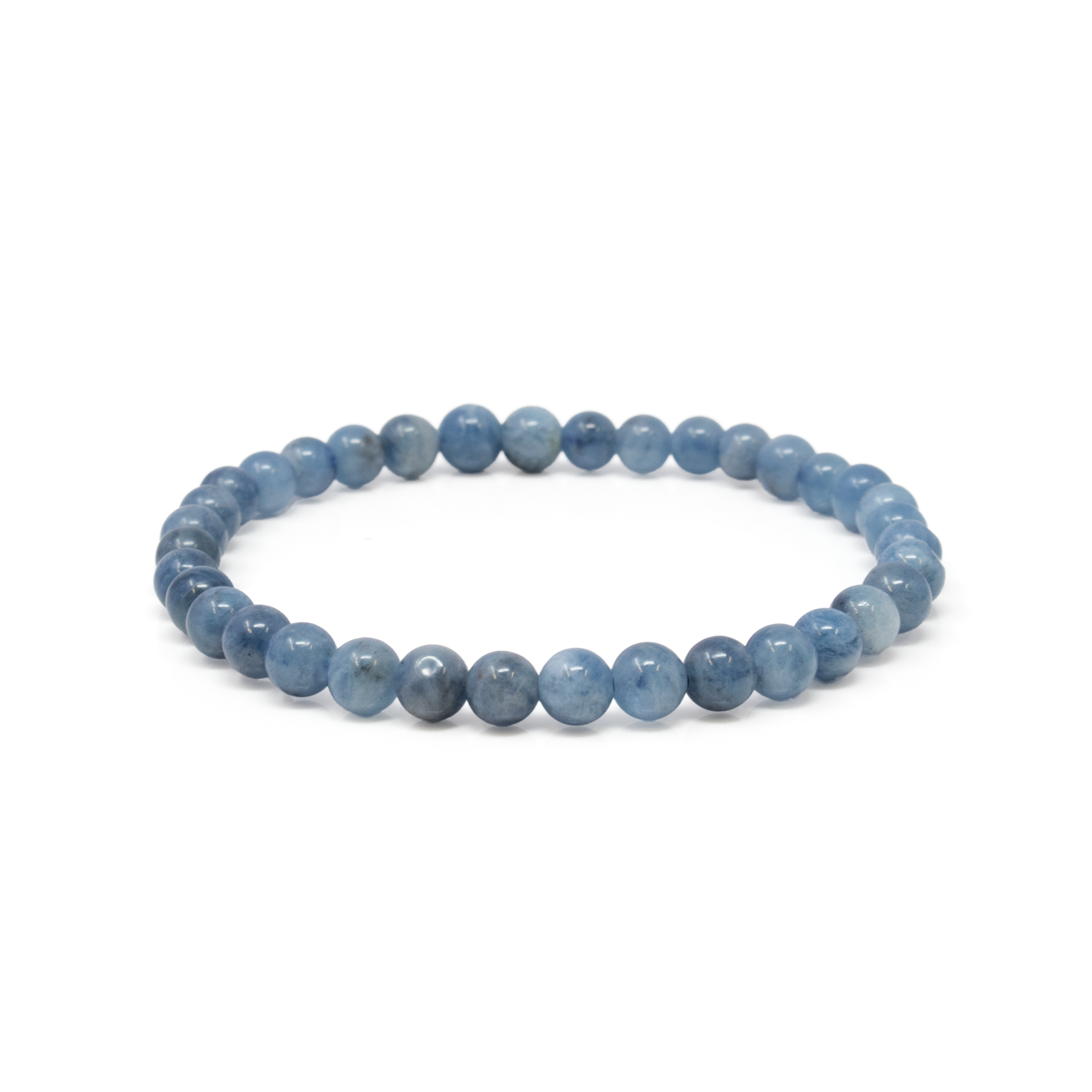 Embrace tranquility and elegance with our Aquamarine Beaded Bracelet, featuring exquisite 5mm - 6mm aquamarine beads. This bracelet is more than just a piece of jewelry; it's a testament to nature's beauty, expertly crafted to adorn your wrist with its serene, oceanic hues.Each bead is carefully selected for its unique color and clarity, showcasing the soothing blues and subtle greens characteristic of aquamarine. The natural variations in each bead ensure that every bracelet is one-of-a-kind, giving you a truly personal accessory that reflects the calming essence of the ocean.Our aquamarine bracelet is perfect for both casual and formal outfits, adding a touch of sophistication and tranquility to any ensemble. Whether you're dressing for a special occasion or seeking the perfect everyday piece, this bracelet is versatile enough to complement any style. Aquamarine Beaded Bracelet 5mm - 6mm