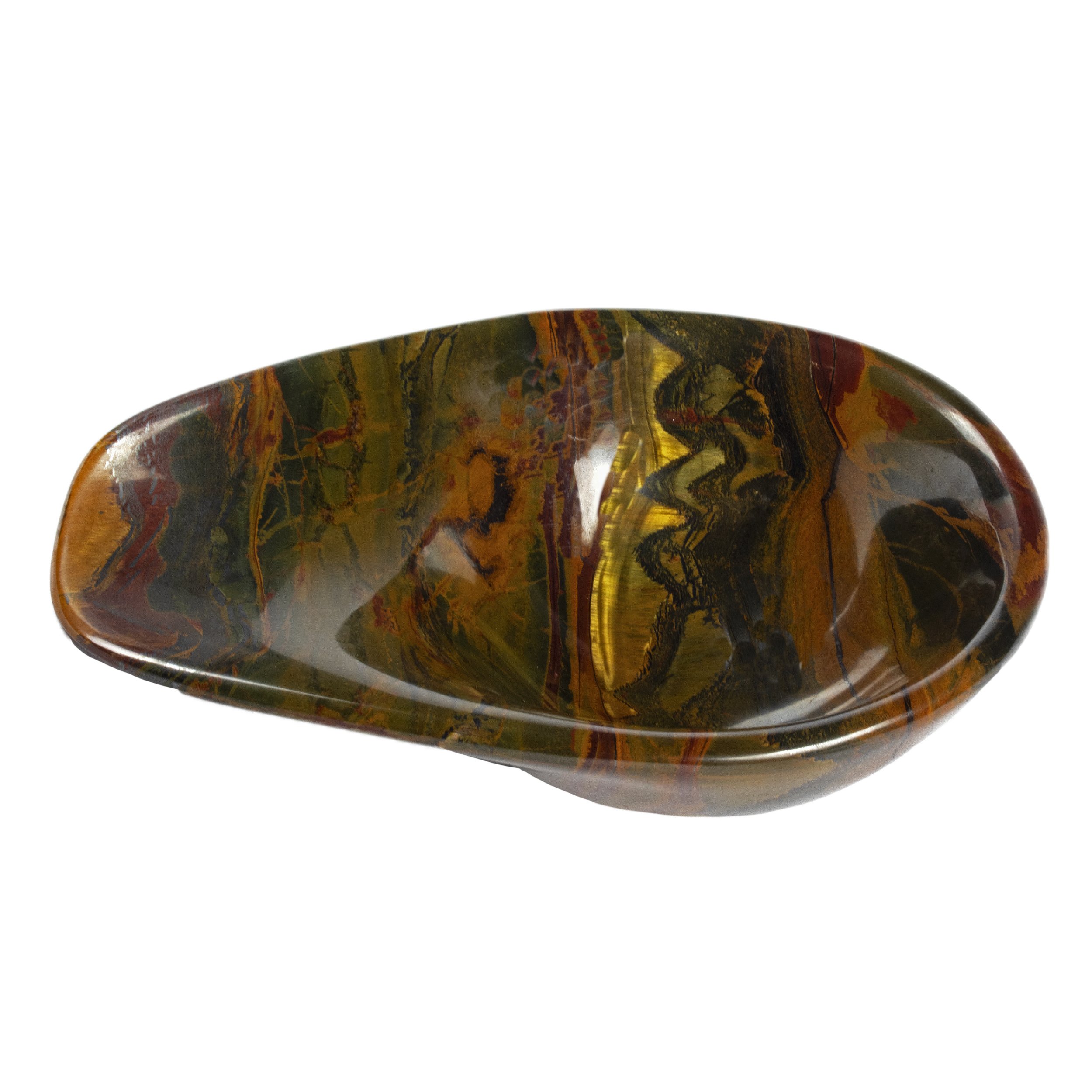 Tiger Eye Bowl -Round With Flare (Cap Style)