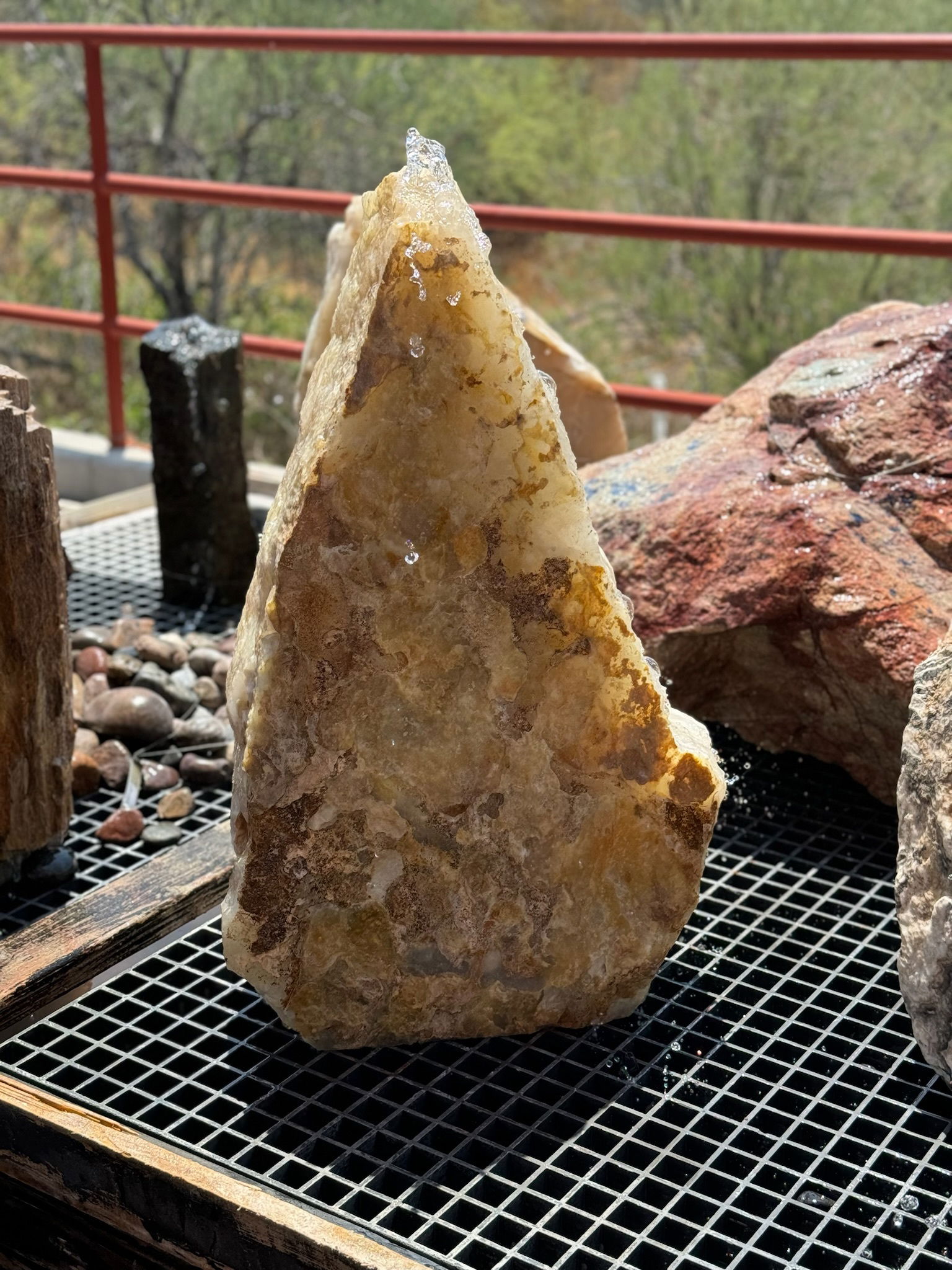 Ice White Onyx Fountain