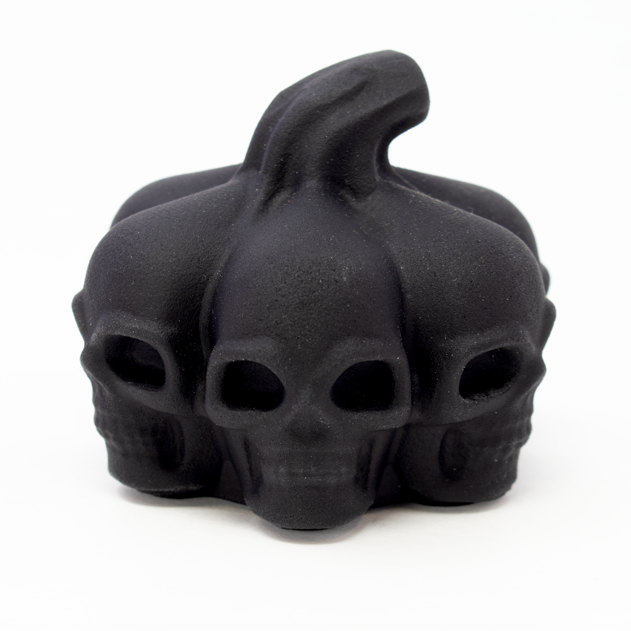 Black Obsidian Pumpkin Skulls