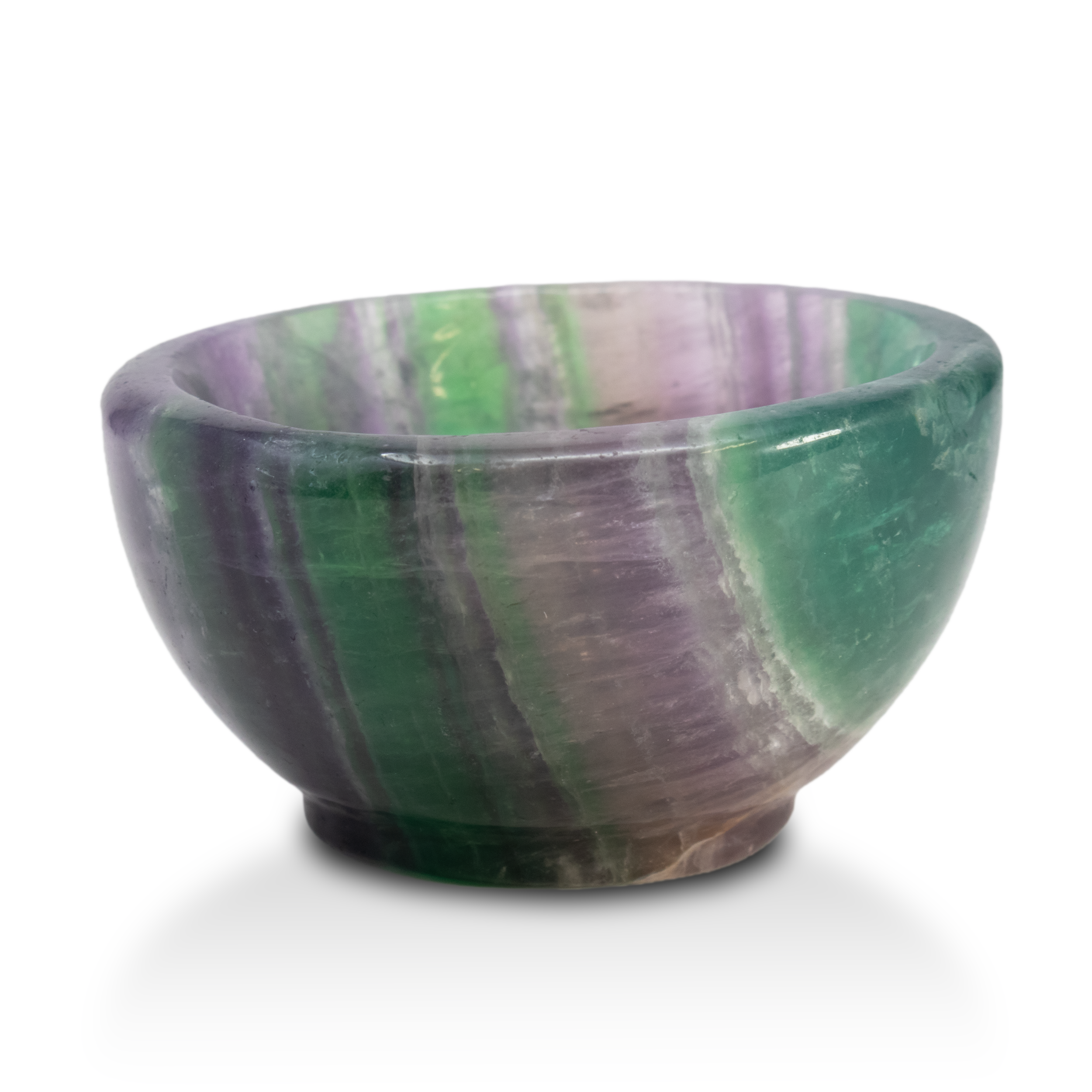 Rainbow Fluorite Dish - Round