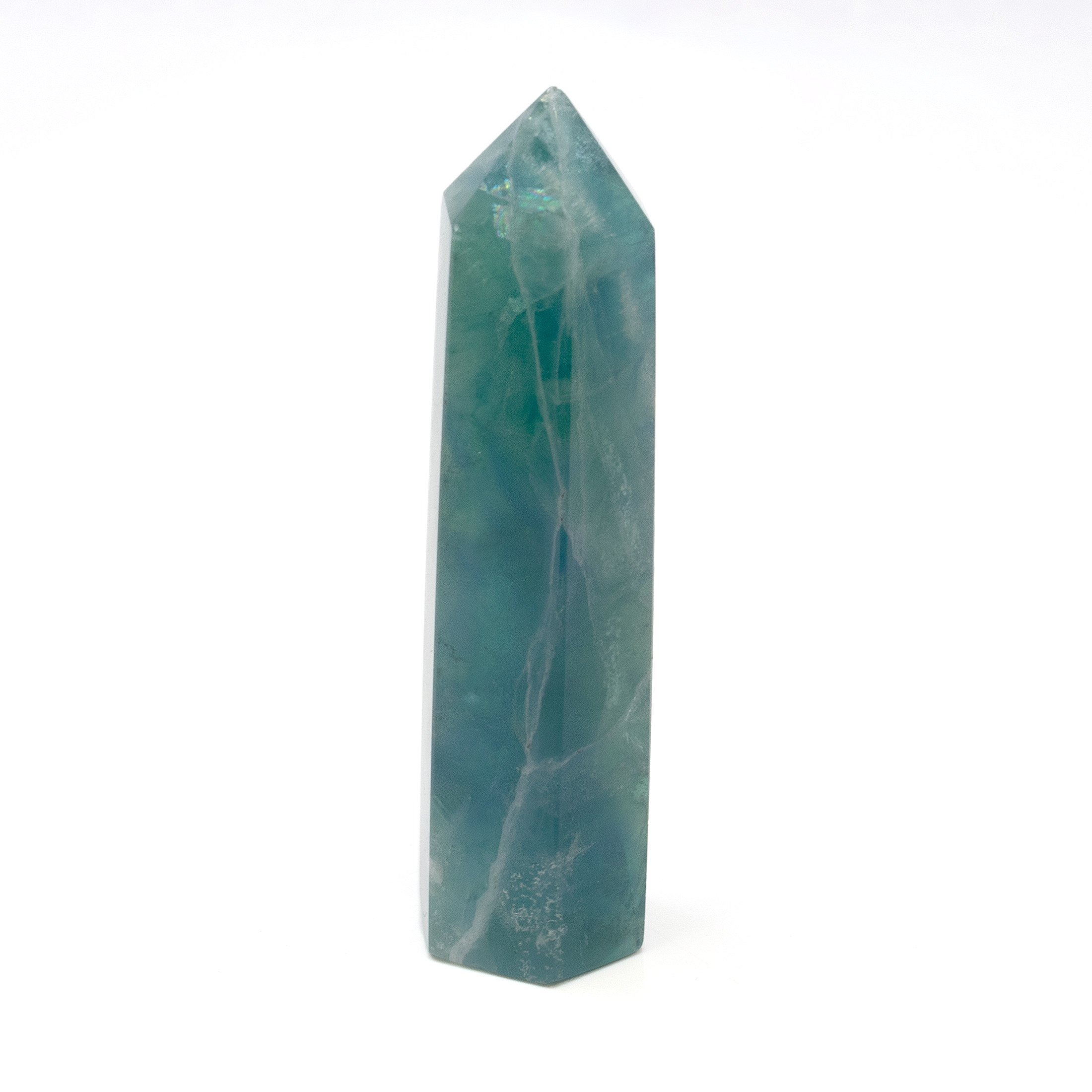 A+ Quality Blue Fluorite Point - Cut & Polished