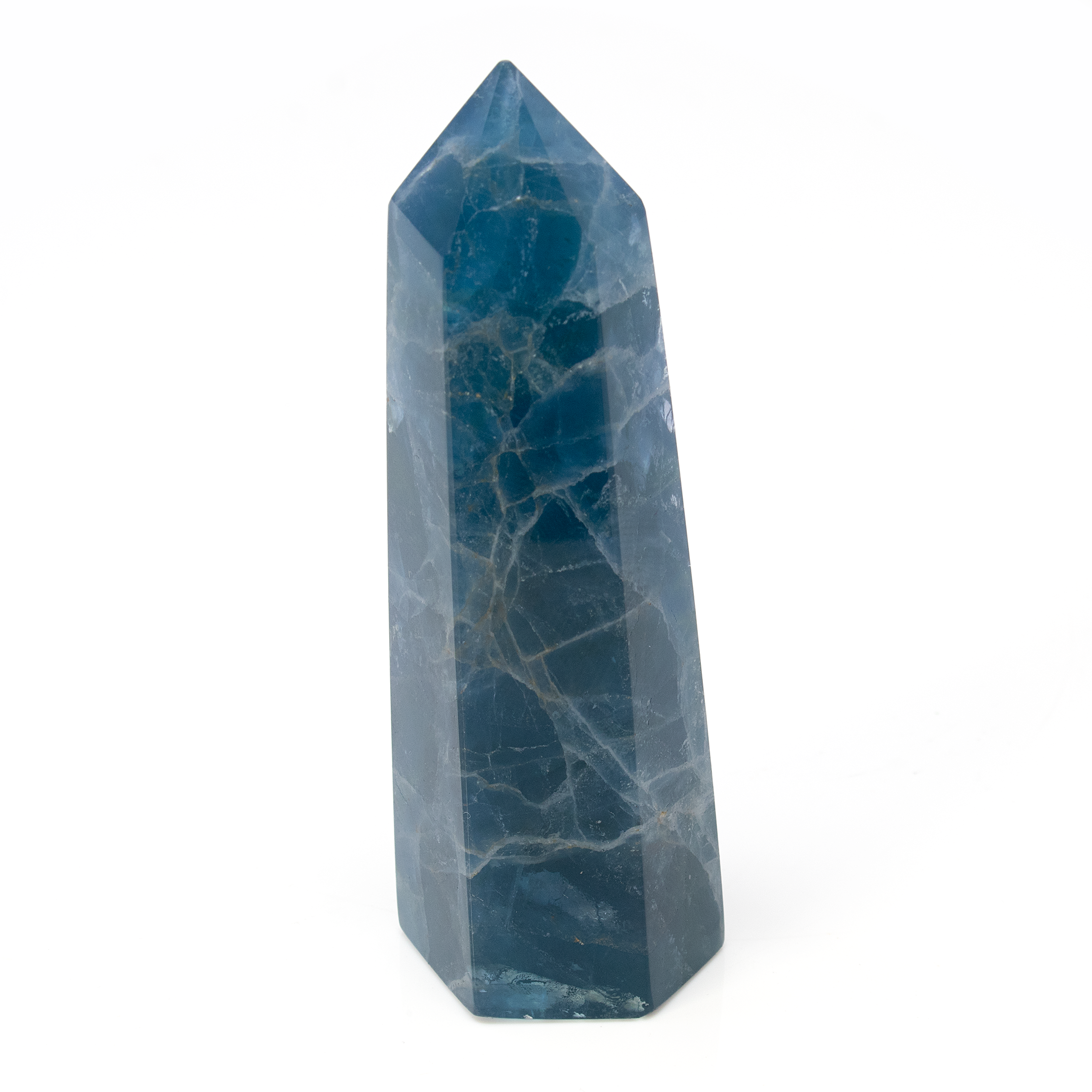 A+ Quality Blue Fluorite Point - Cut & Polished