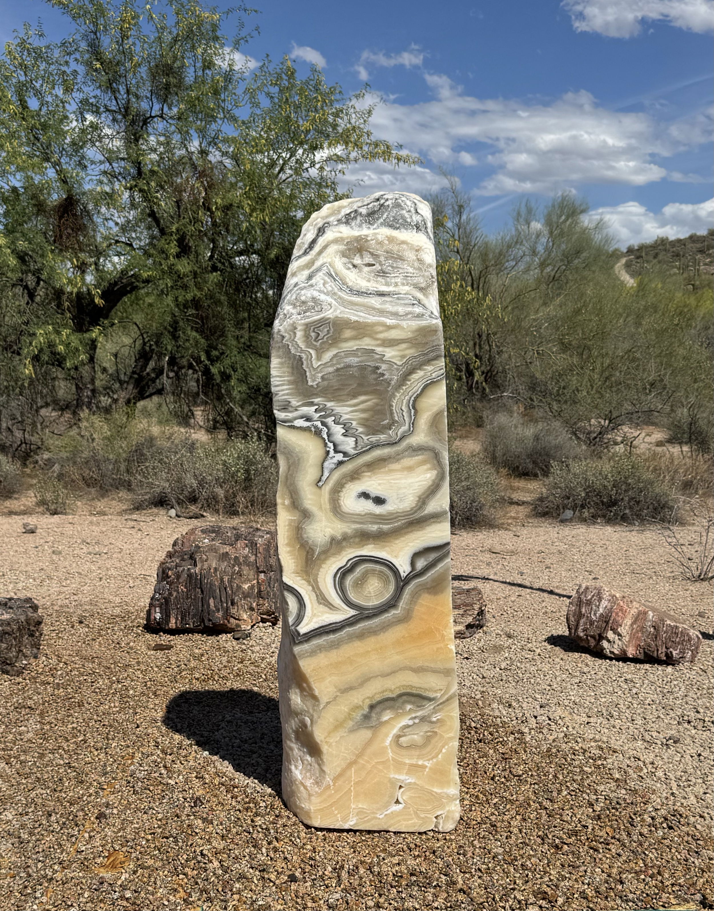 Zebra Onyx Block Fountain