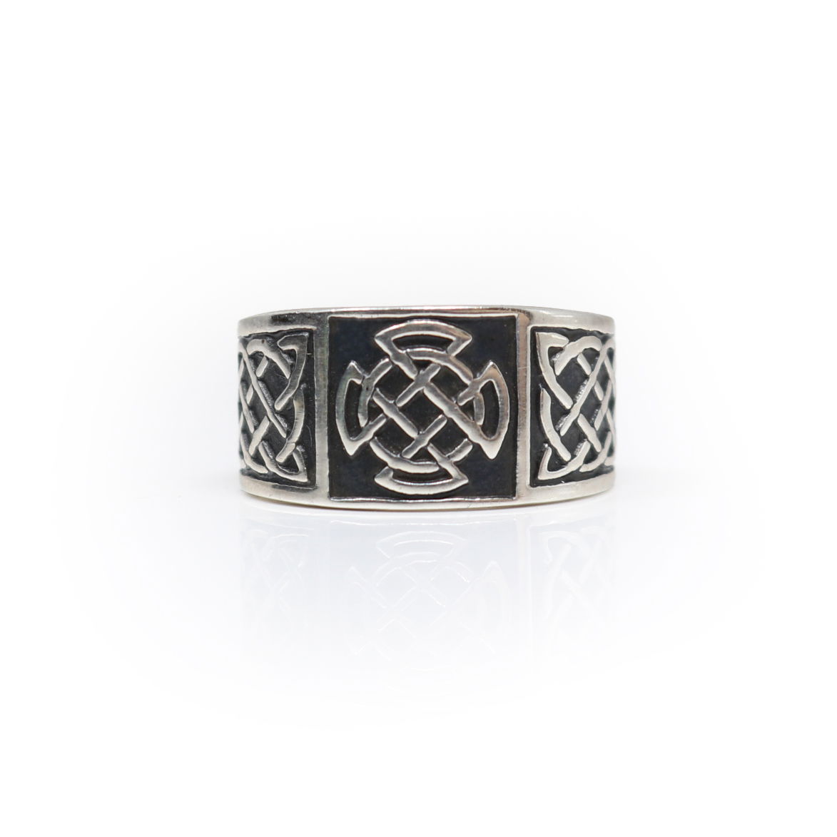 Sterling Silver Ring Oxidized Celtic Band Size