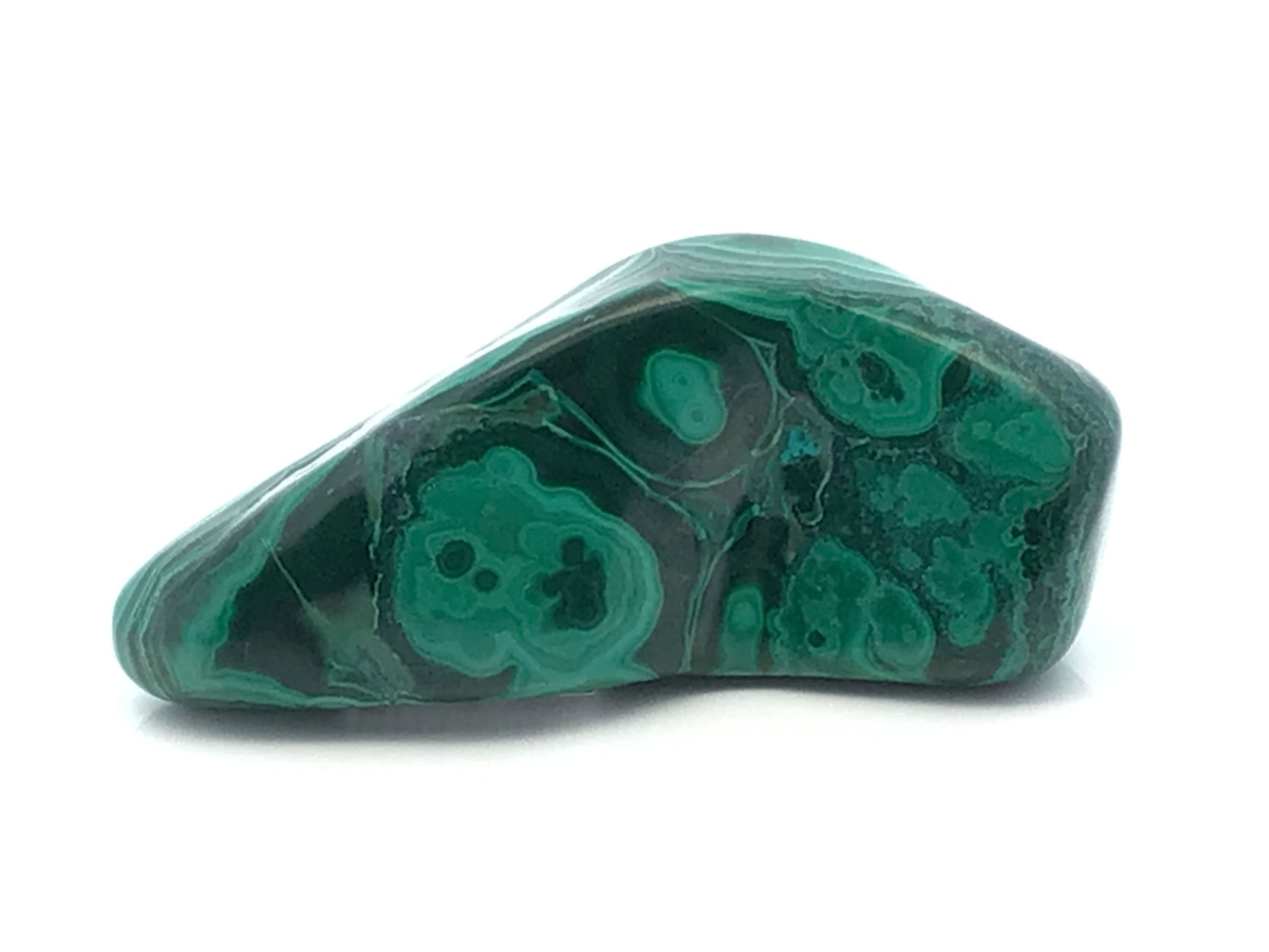 Chrysocolla Malachite Polished Freeform from Congo with Lucite Stand