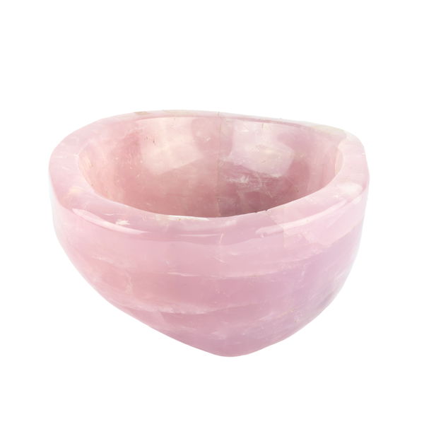 Closeup photo of Rose Quartz Bowl -Medium