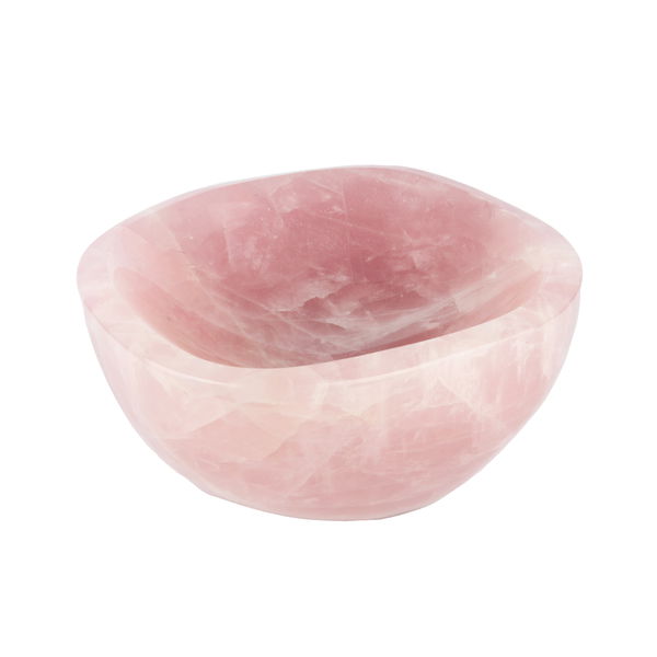 Closeup photo of Rose Quartz Bowl -Medium