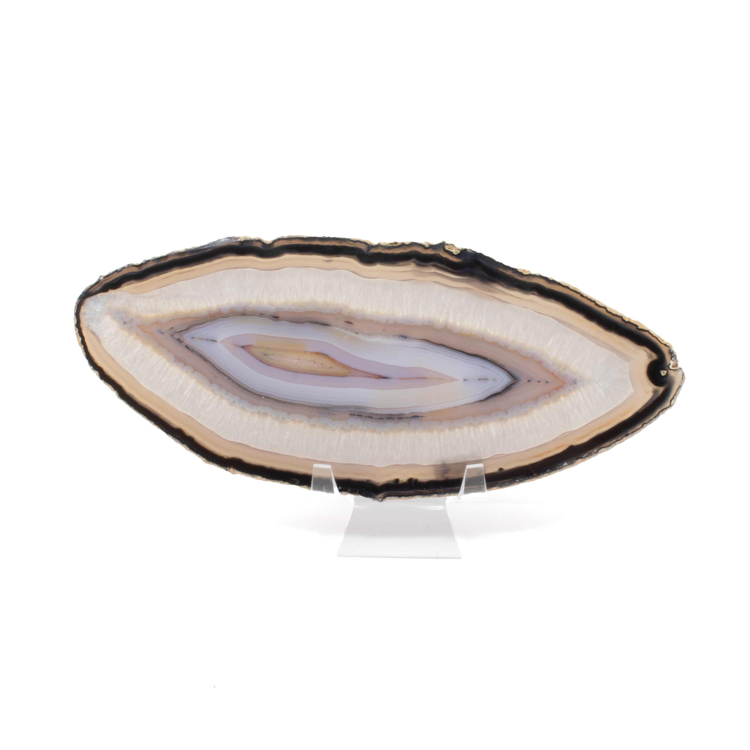 Agate Slice On Lucite Stand Agate Slice On Lucite Stand