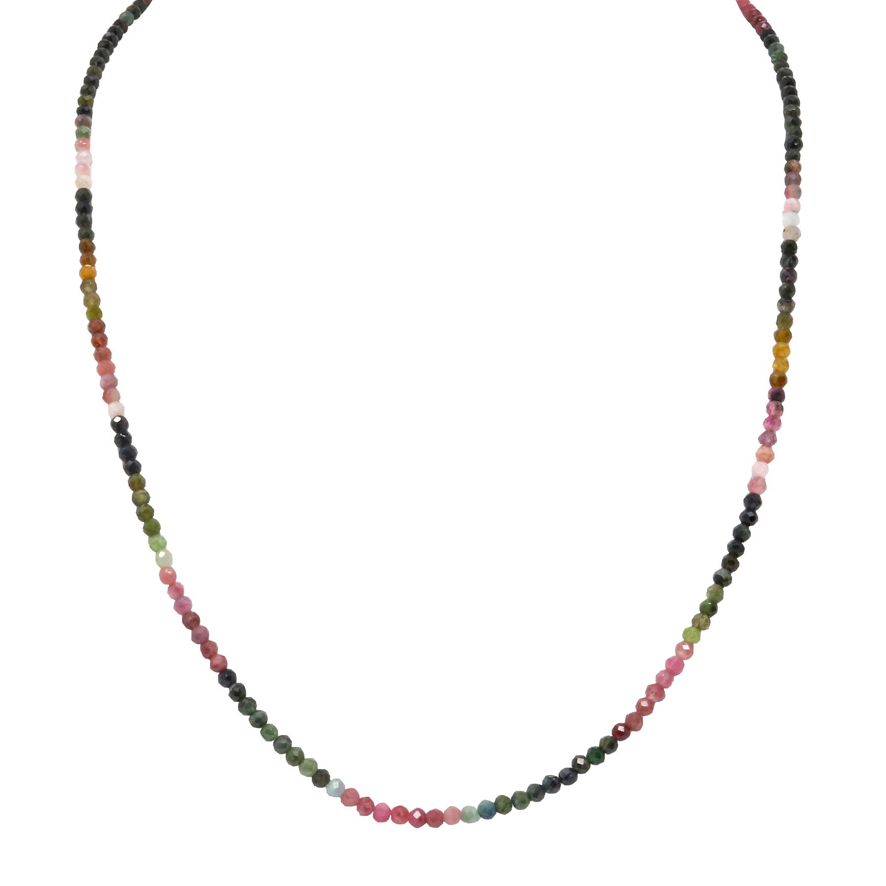 Rainbow Knotted Tourmaline Necklace – KatMojo Jewelry