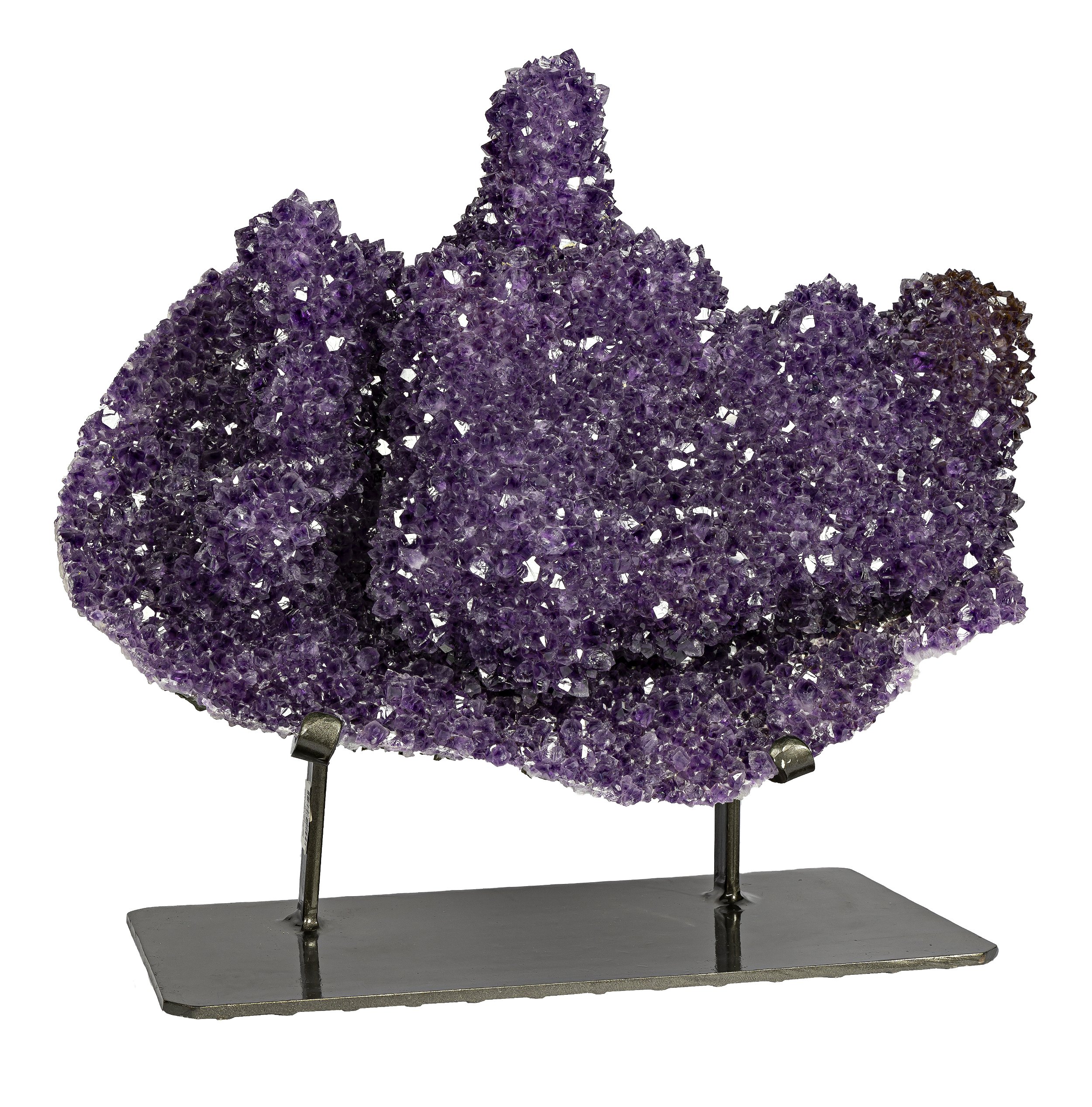 Amethyst Geode with Full Stalactite On Fitted H-stand