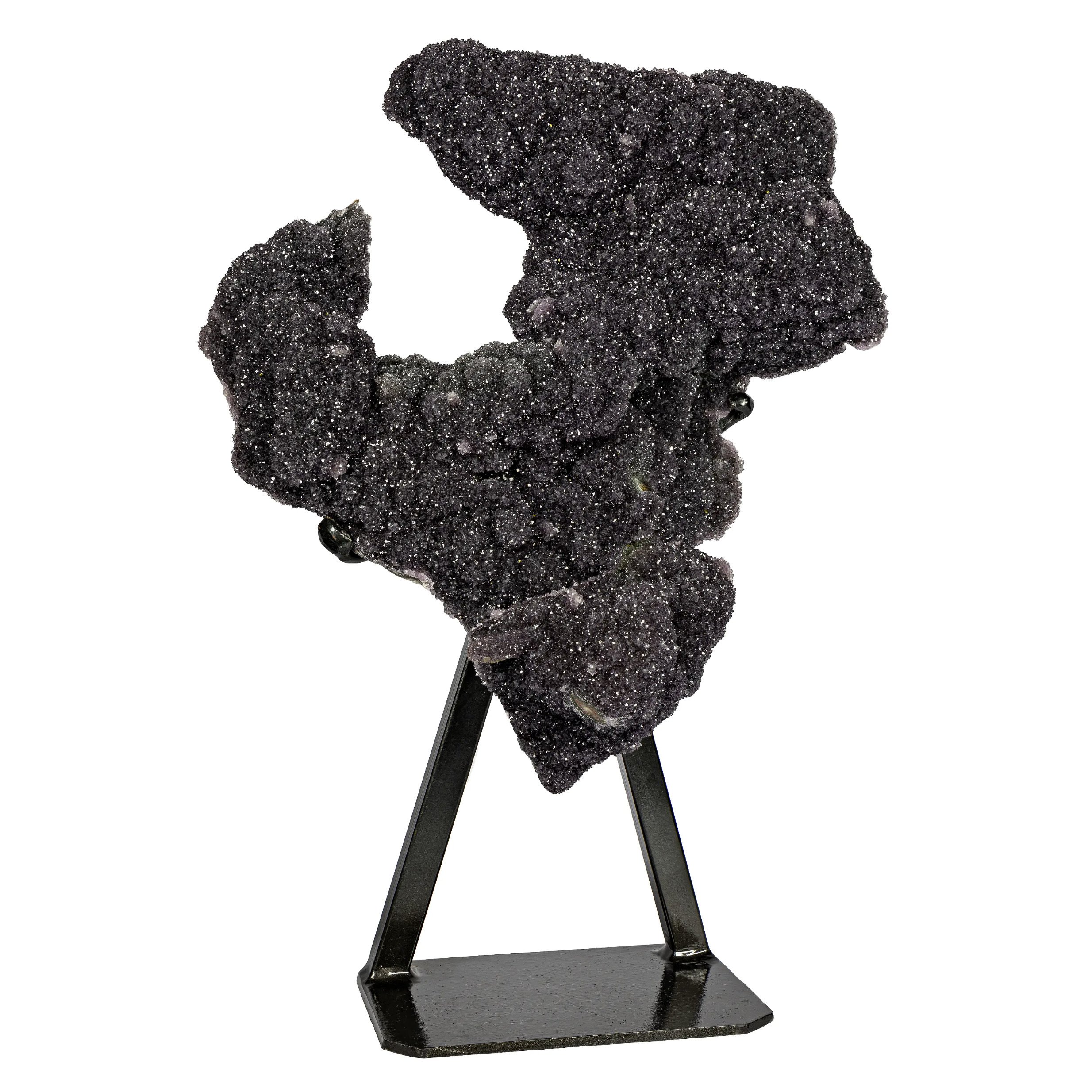 Amethyst Druze On Fitted Stand -Organic Shape