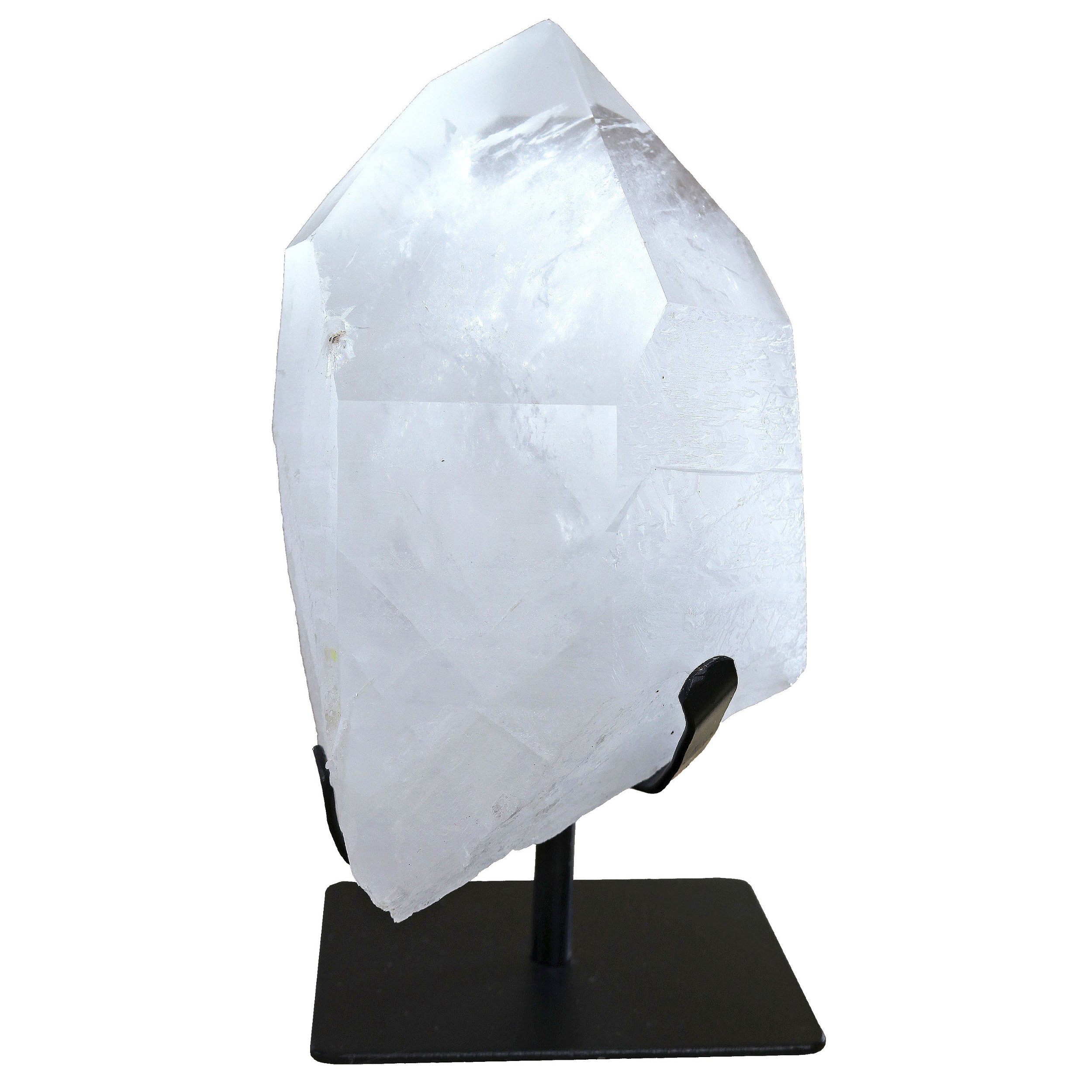 Quartz Point On Fitted Metal Stand -Unpolished