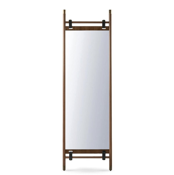Article Beau Floor Mirror - Walnut