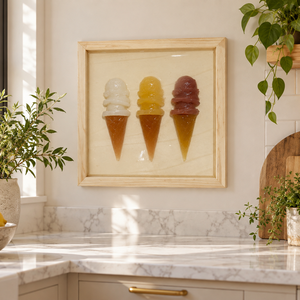 Nude Ice Cream Resin Art