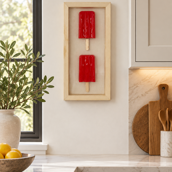 Cherry popsicles Resin Art