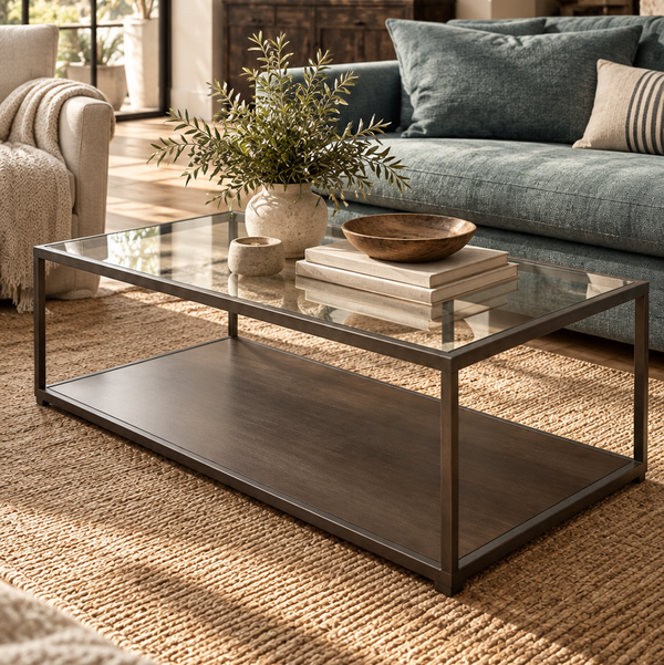 Potterybarn Tanner 48” Rectangular Coffee Table