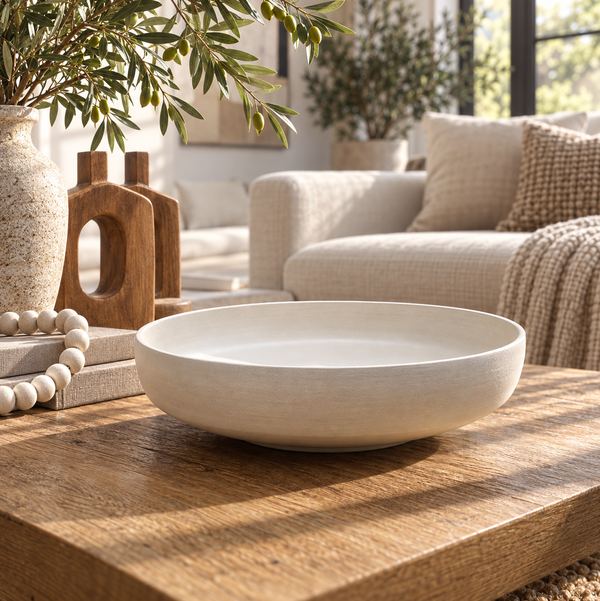 West Elm 20” White Pot